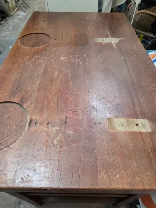 Mesa Jamonera de Madera maciza 118x70x90