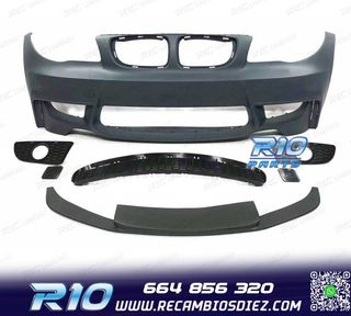 PARAGOLPES DELANTERO BMW E81 E82 E88 LOOK 1M PDC + LIP FRONT