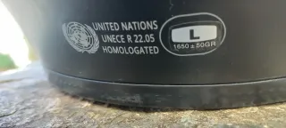 Casco de moto integral negro