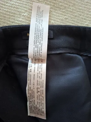 Pantalón Massimo Dutti Negro Talla 38