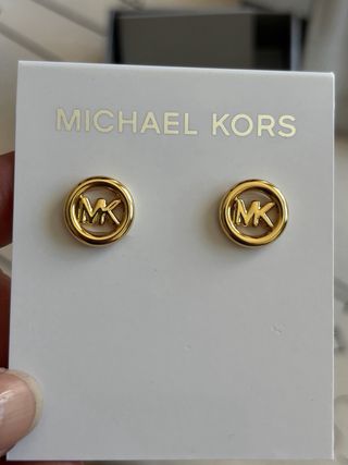Pendientes Michael Kors Dorados Nuevos