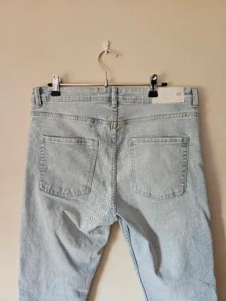 Vaqueros skinny hombre azul