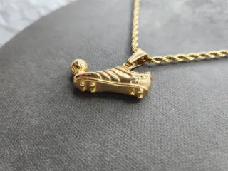 Colgante Bota Fútbol Chapado Oro
