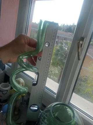 Vaso Vetro Soffiato Murano Artistico