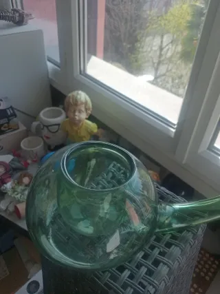 Vaso Vetro Soffiato Murano Artistico