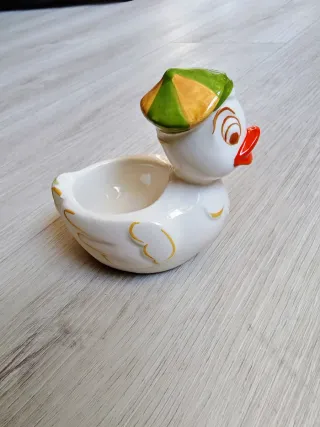 Statuetta papera contenitore in ceramica