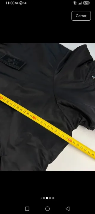 Chaqueta Alpha Industries Negra Talla XXL