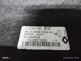 Bandeja maletero Renault Captur II