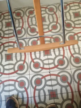 Perchero de pie madera y metal