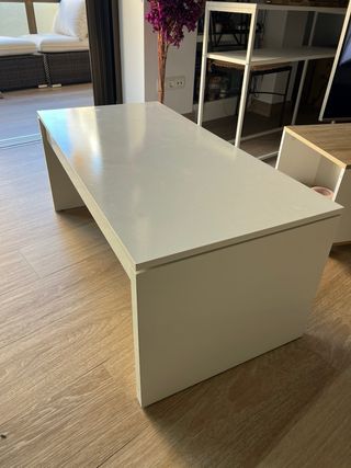 Mesa Centro Elevable Blanca, multidincional