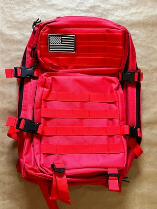 Mochila Táctica Militar Roja 50L Nueva