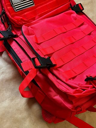 Mochila Táctica Militar Roja 50L Nueva