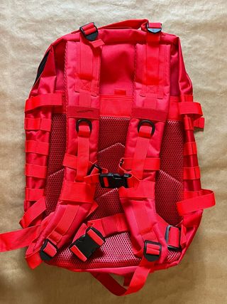 Mochila Táctica Militar Roja 50L Nueva