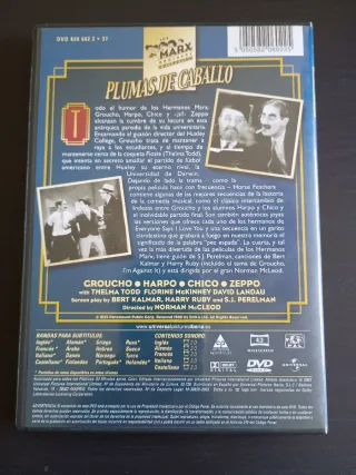 DVD Plumas de Caballo - Comedia Marx Brothers