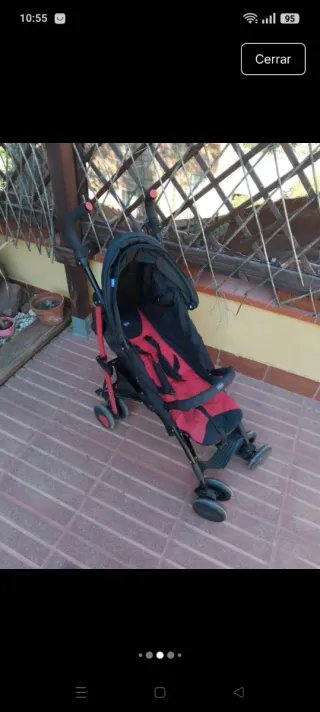 Silla de paseo tipo paraguas para bebé