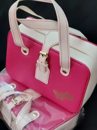 Maleta Nancy Rosa y Blanca
