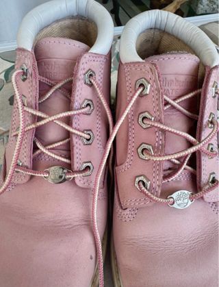 Botas / Botines Timberland rosas y grises