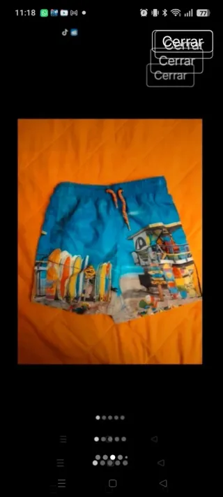 Bañador surfero Talla 5-6 años