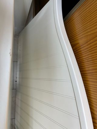 Cabecero de madera blanco
