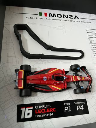 Cuadro F1 Charles Leclerc Monza 2024