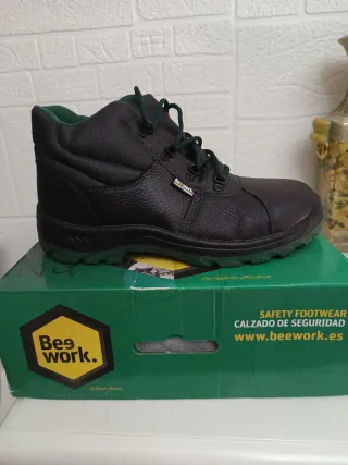 Botas de trabajo Bee Work negras y verdes
