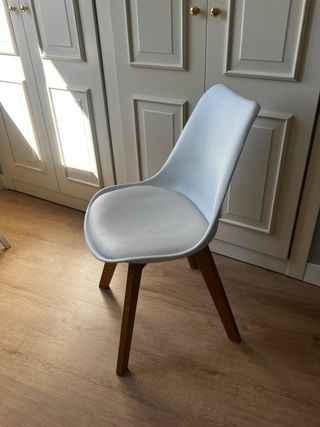 Escritorio madera y metal con cajonera