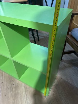 Estantería modular verde Ikea