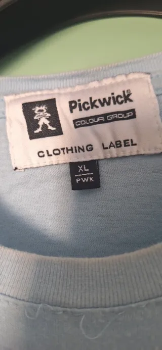 T-shirt Pickwick Uomo Cotone Azzurro Taglia xl