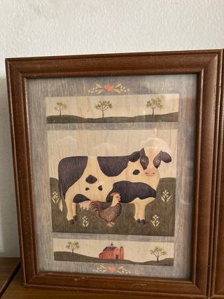 Armario decorativo de animales de granja