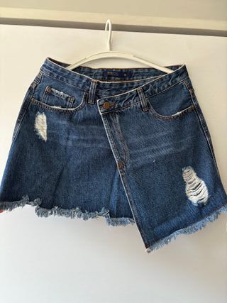 Falda vaquera asimétrica Blue Jeans talla 40