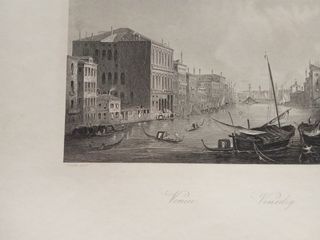 Venezia Canal Grande Gondole Payne