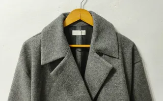 Abrigo gris Zara mujer Talla M