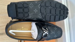 Mocasines Louis Vuitton Negro Flores