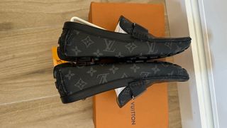 Mocasines Louis Vuitton Negro Flores