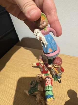 Figuras Belén cabezones antiguas