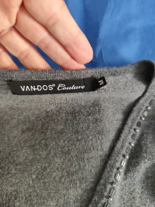 Chaqueta VANGOG larga gris perlas