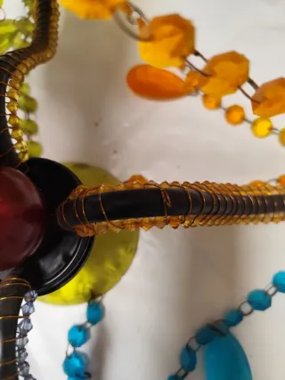 Lámpara araña arcoíris cristal y plástico