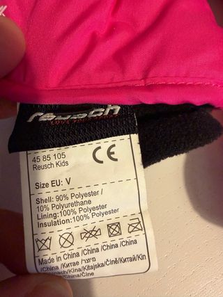 Guantes Reusch Niña Rosa Talla X