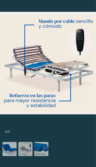 Cama articulada eléctrica