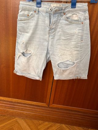 Bermudas Pull&Bear Talla 36 Desgastadas
