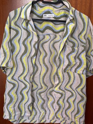 Camisa Zara Estampada Talla S