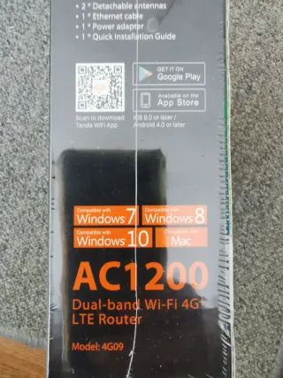 Router 4G+ Tenda 4G09 AC1200 NUEVO PRECINTADO