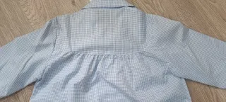 Babero largo fino azul, Talla 4- 3€!!