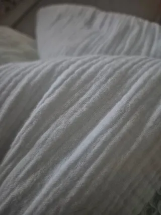 Saco para bebé de muselina y gofre