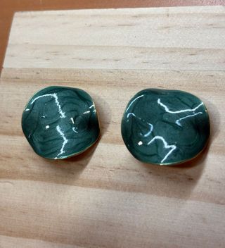 Pendientes Acero Inoxidable Verdes