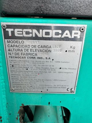 Carretilla elevadora TECNOCAR FD 25