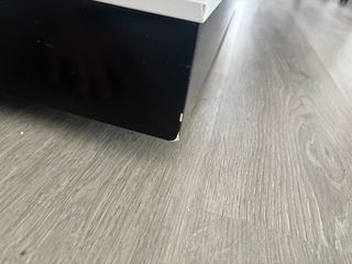 Mesa Centro Elevable Cristal Negro y Almacenaje