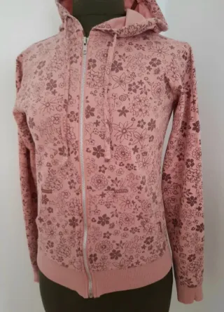 Sudadera con capucha y estampado floral