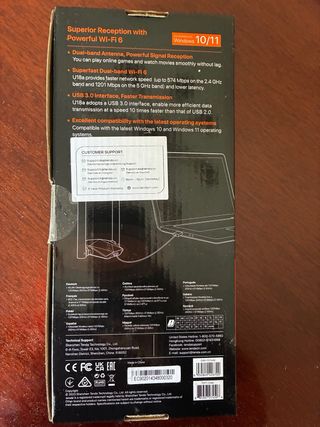 Adaptador USB Tenda AX1800 Wi-Fi 6