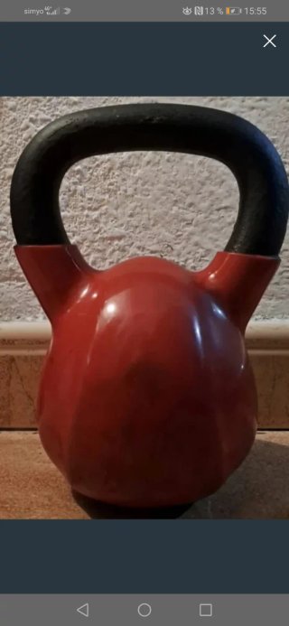 Pesa Rusa de 10kg Kettlebell 10Kg Caucho